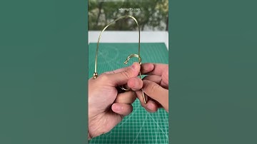 Handmade Brass Wire Keychain Art #brasswire #handcrafted #wireart #keychainmaking #customdesign