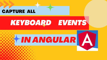 listen for keyboard events in angular