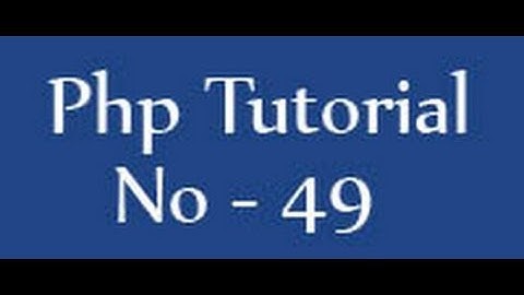 Php tutorials for beginners - 49 - select query in php