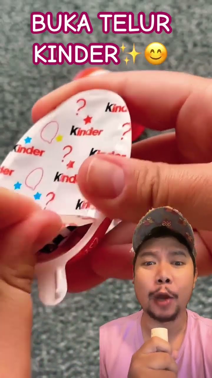 BUKA TELUR KINDER DAPAT HADIAH!!?? #satisfying #shortsfeed #shorts #egg #joysurprise