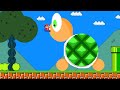 Super mario bros but everything mario touch turn to circle