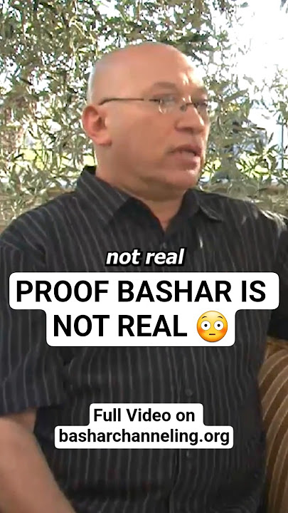 THIS PROVES THAT BASHAR MAY NOT BE REAL 😳 #bashar #spirituality #shorts