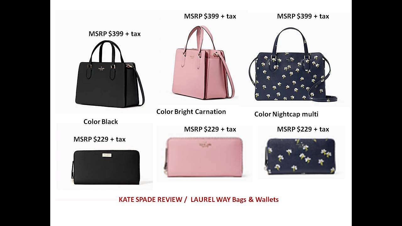 Kate Spade Laurel Way bags and wallets - YouTube
