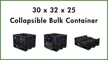 30 x 32 x 25 Collapsible Plastic Bulk Container