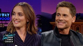 Leighton Meester & Rob Lowe Are Ready to Teach James Surfing