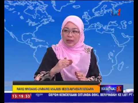 Nasional 1 Bersama Pakar Rang Undang Undang Majlis Keselamatan Negara Youtube