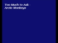 Too Much To Ask - Arctic Monkeys (with lyrics)
