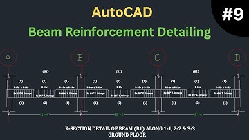 Reinforcement Detailing Of Beam || Beam Detailing In AutoCAD || Tech Yatra