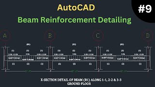 Reinforcement Detailing Of Beam || Beam Detailing In AutoCAD || Tech Yatra