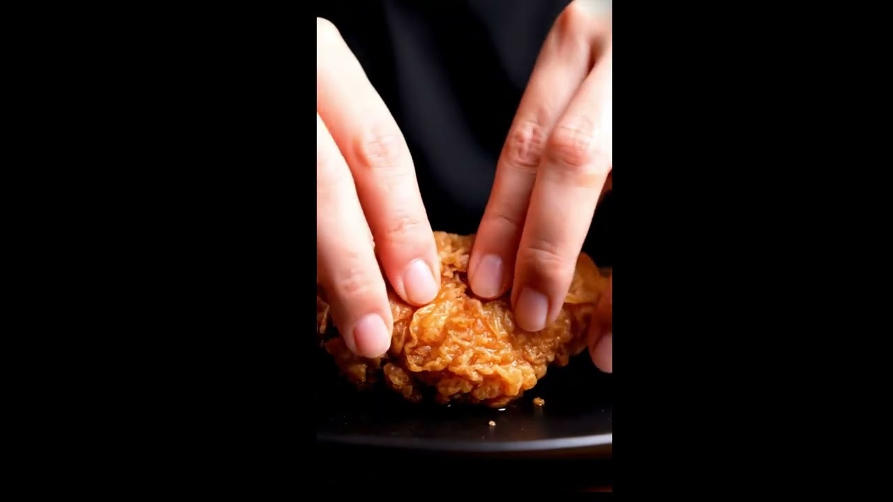 ASMR BeUltra Realistic Fried Chicken ASMR 🍗 | Crispy Crunch & Juicy Bites in 4K 