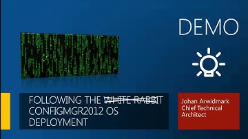 MMS 2012 Troubleshooting Configuration Manager 2012 OS Deployments