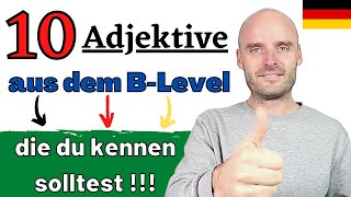 Kennst du diese Adjektive? | + ÜBUNG |  Deutsch lernen B1 B2