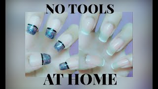 nail art tutorials without tools cello tape very