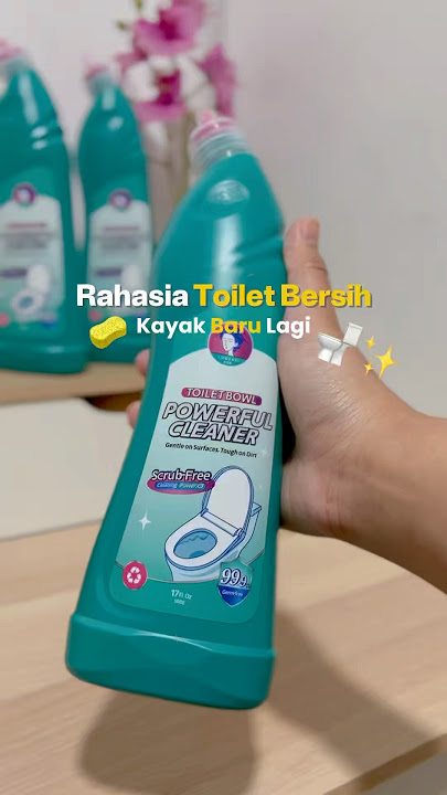 Kalau kotoran gak membandel, gaperlu disikat cukup tuang pembersih toilet ini aja! (link no 216)
