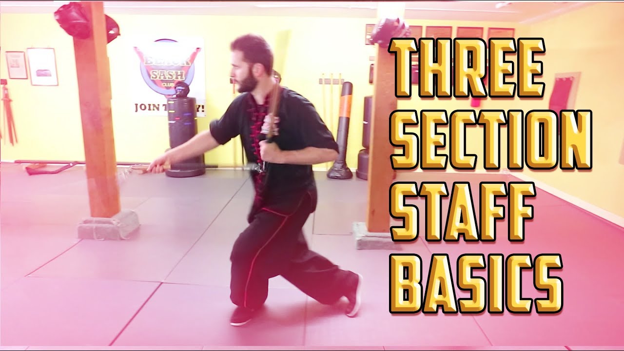 Learn Kung Fu 3 Section Staff Walking Propeller Spin YouTube