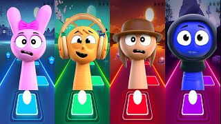 3D 스프룬키 돕기🔥관 춤🔥 타일 홉 | 관 춤에서 3D 스프룬키를 이길 수 있을까요? 😱🔥오징어 게임 pybbl screenshot 5