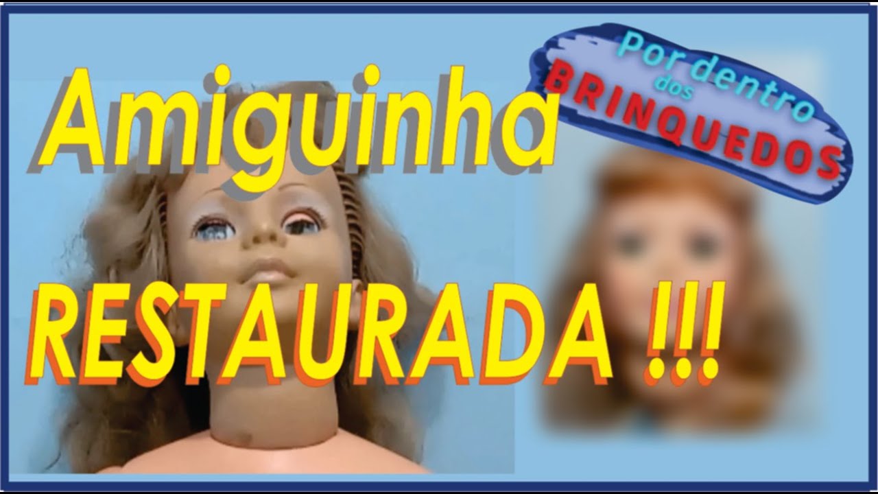 DA ÁGUA PRO VINH0 ! VEJA COMO FICOU O RESTAURO DESTA BONECA AMIGUINHA !!! #boneca #restauração#doll