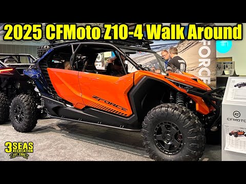 TURBO CHARGED 2025 CFMoto ZForce Z10-4 with accessories! FULL WALK AROUND!