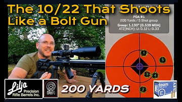 A 10/22 that shoots like a bolt gun.... Holy Moly!