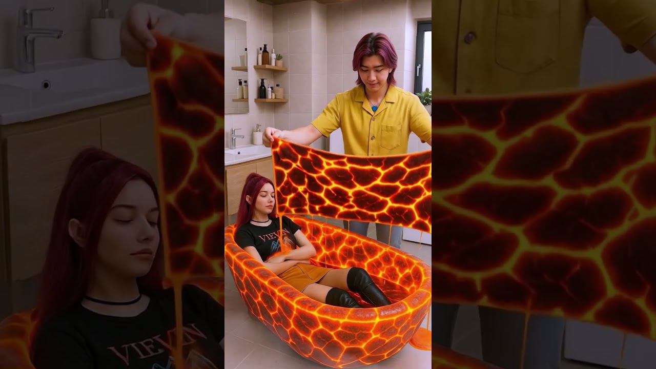 Which Bath is the Most Comfortable? π€ #kpopdemonhunters #kpop #cutebaby