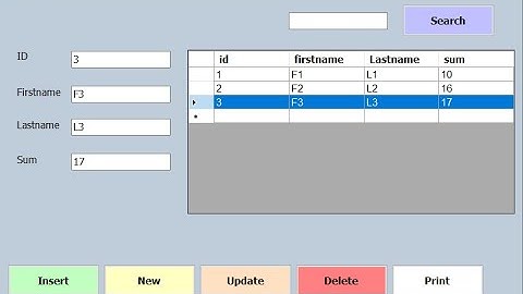 learn c# - Insert  Update  Delete and search(CRUD) in SQL Server Database & Print with code