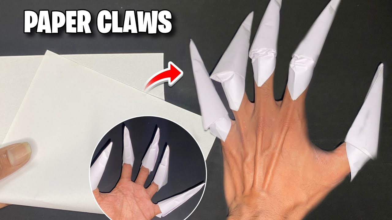 How To Make Paper Claws | Wolf Claws | Paper Toys | Diy Crafts 