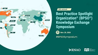 Best Practice Spotlight Organization (BPSO) Knowledge Exchange Symposium