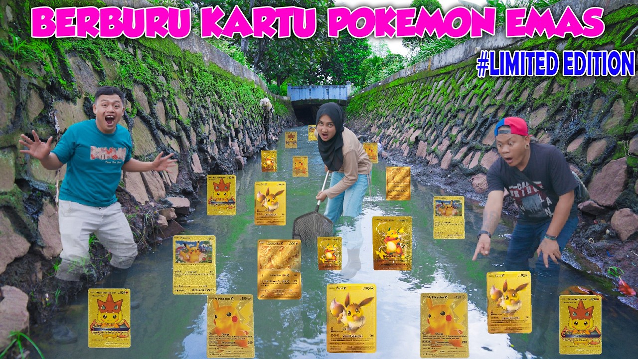 Kita Berburu Kartu Pokemon Emas Langka Di Aliran Sungai