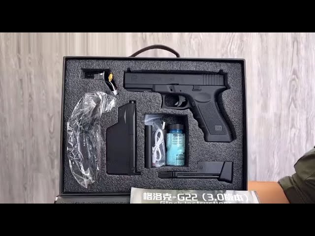 Glock 22 Gel Blaster Noir avec 10 000 Orbeez