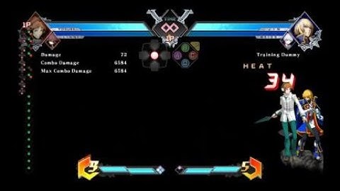 BLAZBLUE CROSS TAG BATTLE MAXIMUM DAMAGE Yosuke Distortion Combo 1