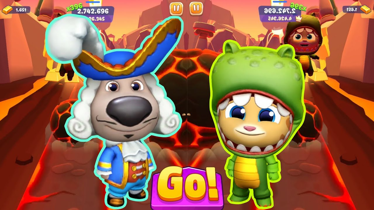 Talking Tom Time Rush New update Shark Ginger vs Captain Ben - level399 - Android ios