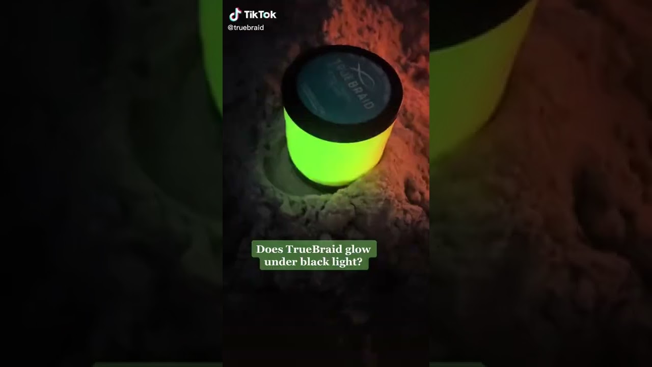 glow braided fishing line