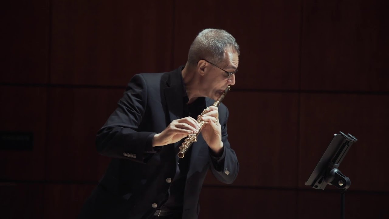 Flute professor Tadeu Coelho performs Bach for solo flute