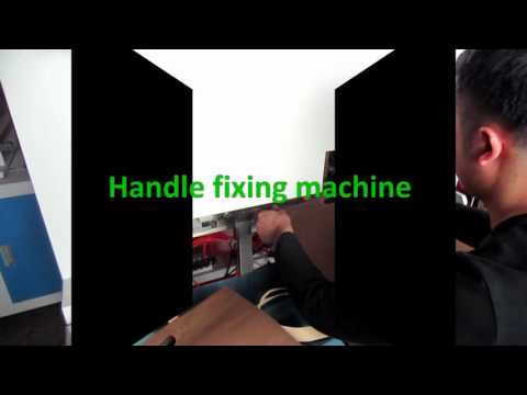 Non Woven Soft-loop Handle Bag Fixing Machine