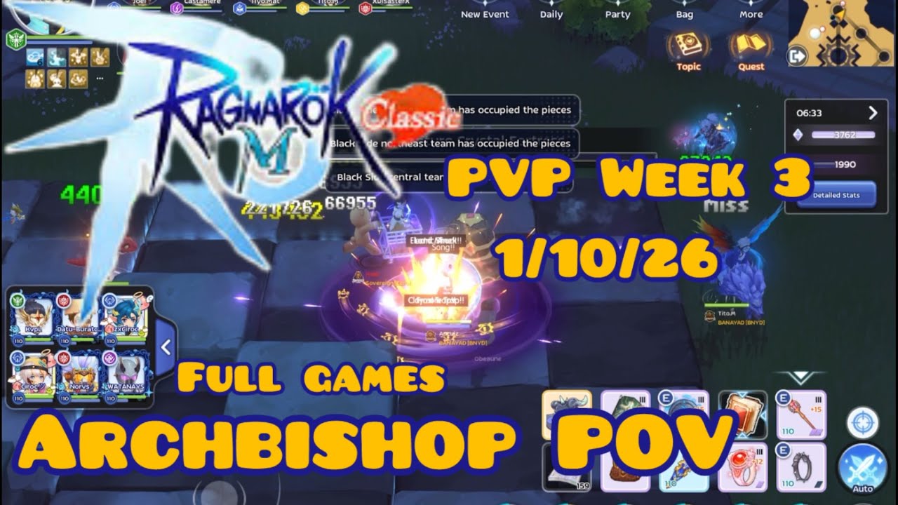 Ragnarok M Classic - PVP week 3 - AB POV