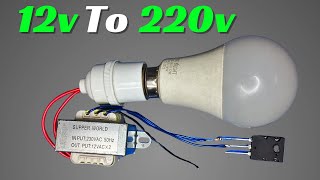 Inverter 12v to 220v |How to Make Mini Inverter 12v to 220v