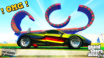 GTA 5 - NEW ERA STUNTS - INSANE LOOP CONNECTION ( custom stunt race with Link GTA V )