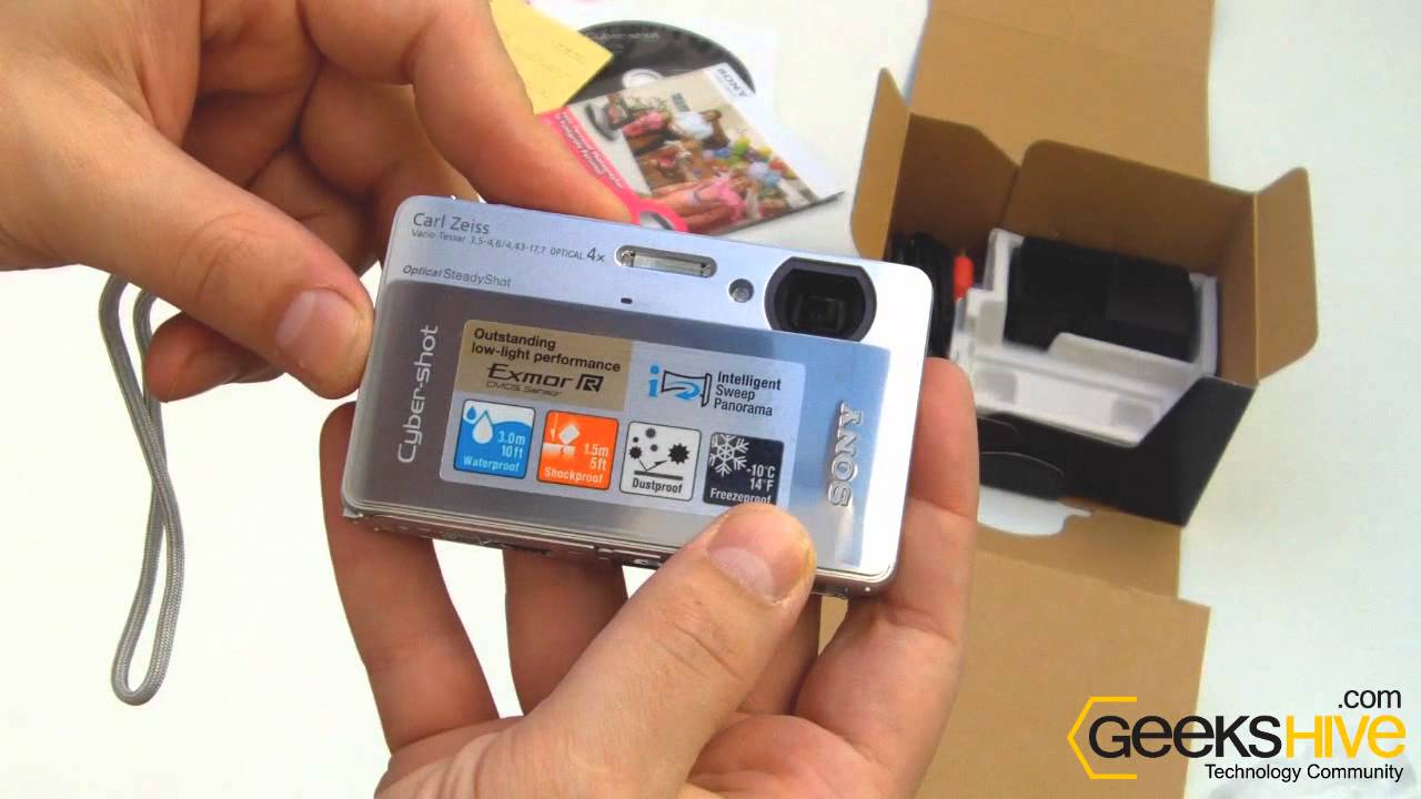 Sony Cyber-shot DSC-TX5 Camera - Unboxing by www.geekshive.com
