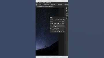 How To Create Star Trails In Photoshop #shorts