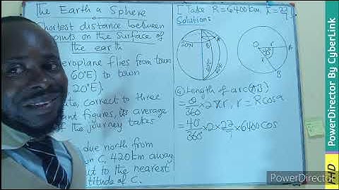 Finding the Distance between Two Points on the Surface of the Earth | Speherical Geometry - Ep. 3