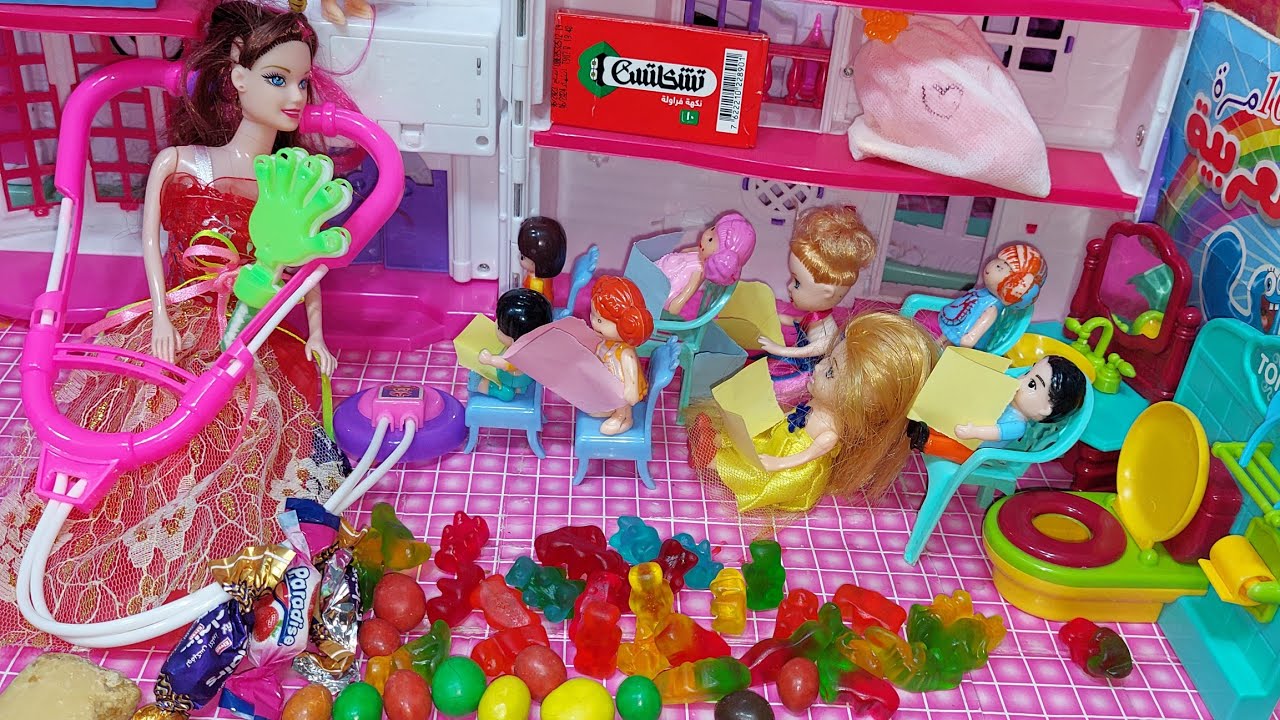 معلمتي الجميله غيرت حياتي_عائلة عمر_جنه ورؤي_مامتي دكتورة_العاب بنات