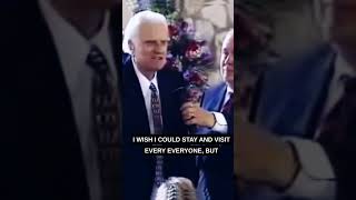 Dr.Billy Graham at his wife's funeral.. Ruth Graham... #PRAISETHELORD #BILLYGRAHAM #CHRISTIANITY