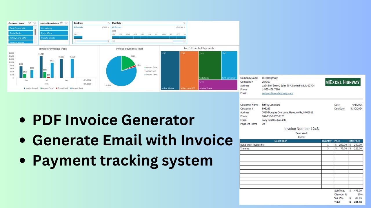 Invoice Generator and payment tracker - YouTube