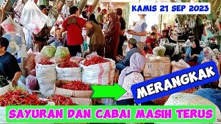 Harga Sayur Dan Bawang Serta Cabai Hari Ini Masih Terus Naik Dipasar Induk Sukomoro Nganjuk
