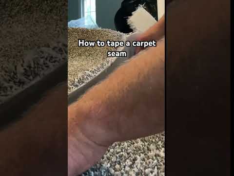 How to tape a carpet seam