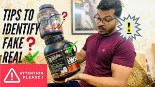 how to check on whey protein original | kese pata kare asli aur nakli (HINDI) REAL vs FAKE