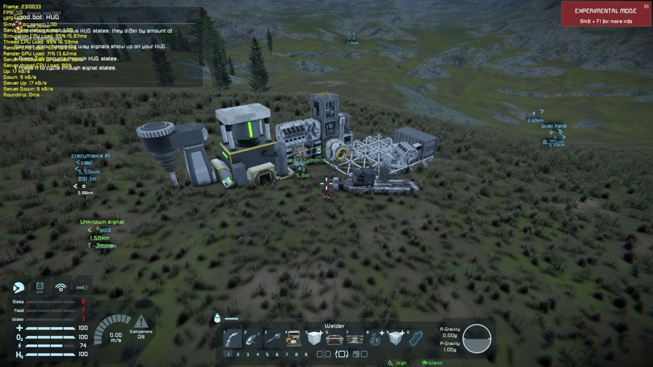 space engineers DRYEDOUT INDUSTORY ep2 setting up a temp base - YouTube