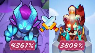 (4K) Rush Royale(러쉬로얄) 🔥너구리 사냥꾼🔥 (Vs Gadget & Spirit Master) PVP Video screenshot 3