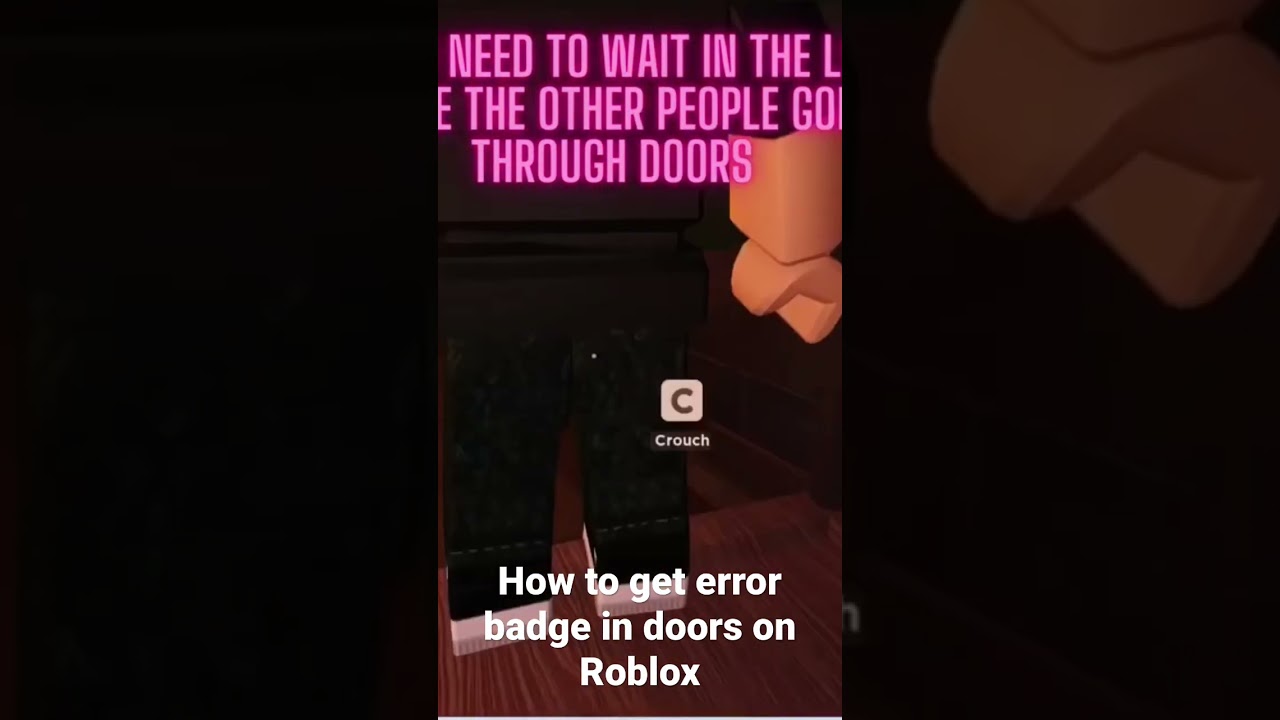 I have the error badge on doors also on mobile idk how I got this :  r/RobloxDoors