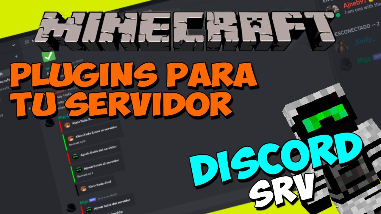 PLUGINS para tu SERVIDOR de Minecraft - DISCORDSRV (Chat de tu Server en  Discord!) 